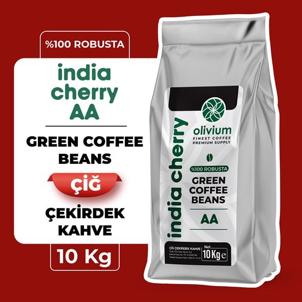 Hindistan Robusta Cherry AA Çiğ Kahve 10Kg