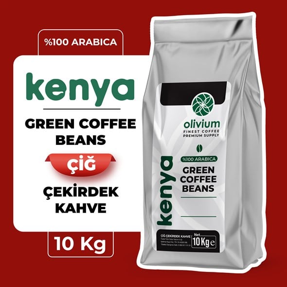 Kenya AA Naturel Çiğ Çekirdek Kahve 10 Kg