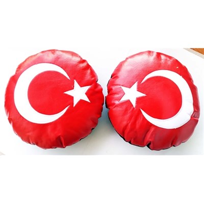 ModaCar Türk Bayrağı Deri Boyun Yastığı 2 Adet 427950