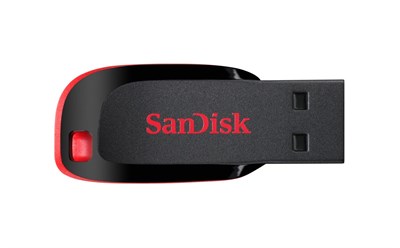 SANDISK 128GB Cruzer Blade USB 2.0 Siyah USB Bellek SDCZ50-128G-B35
